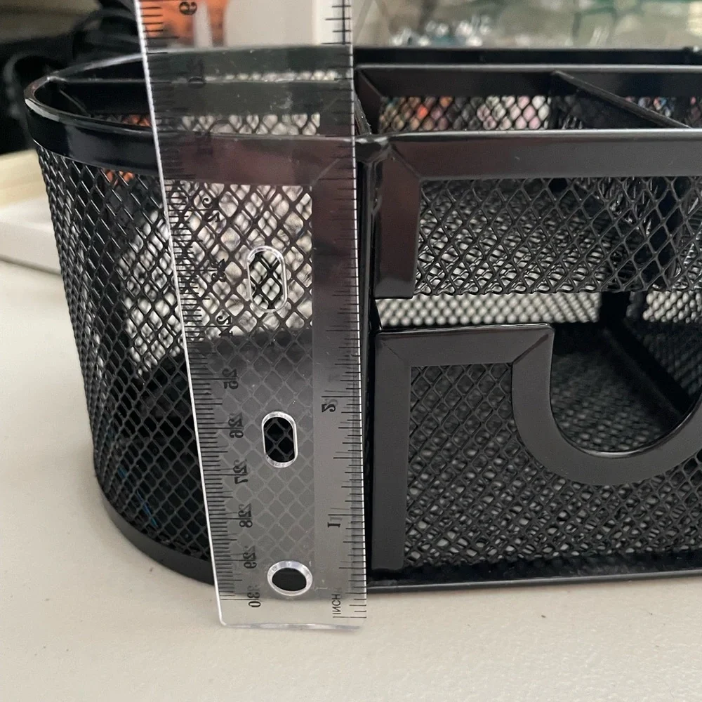 Black Mesh Desk Organizer